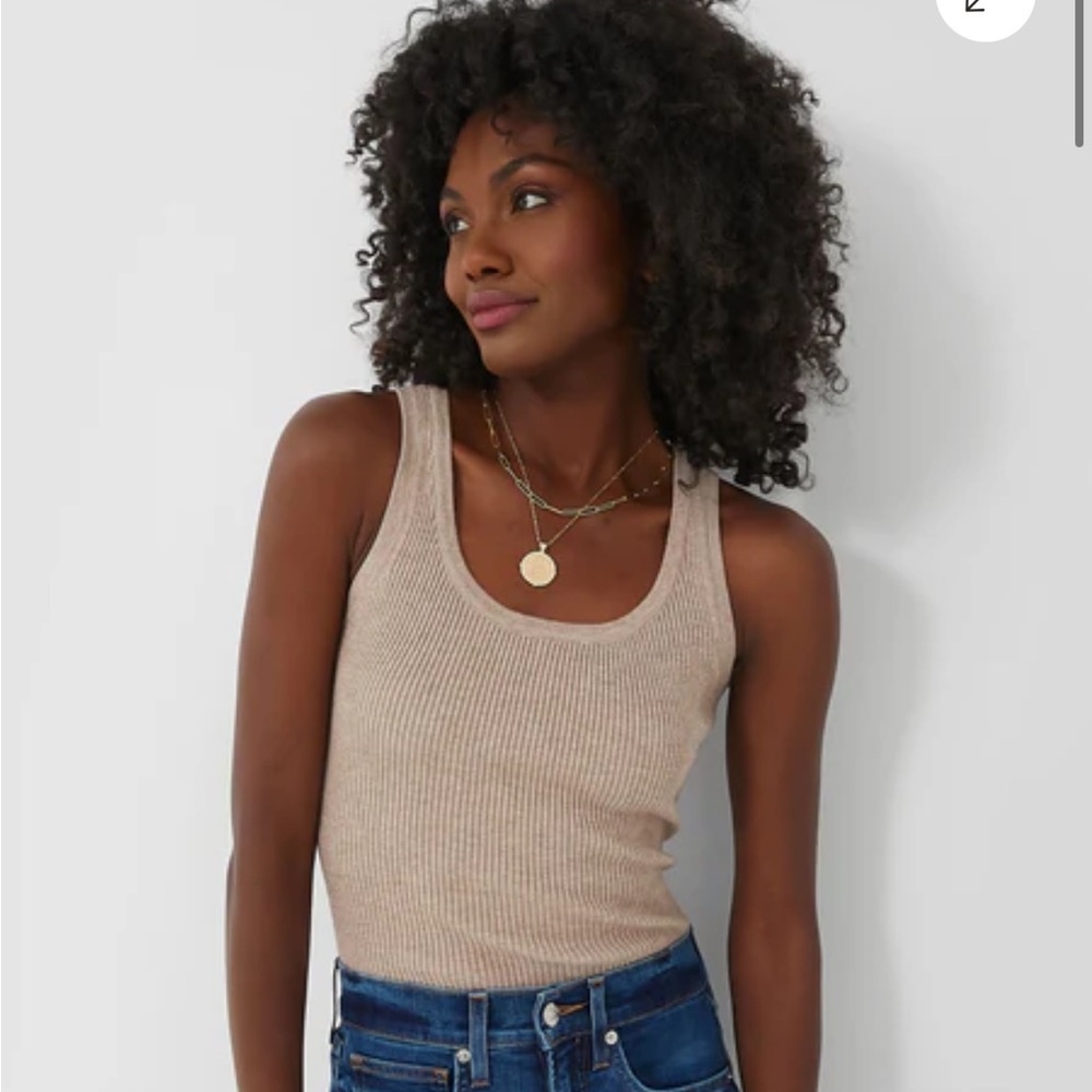 TUCKERNUCK
Beige Shelby Rib Knit Tank size small